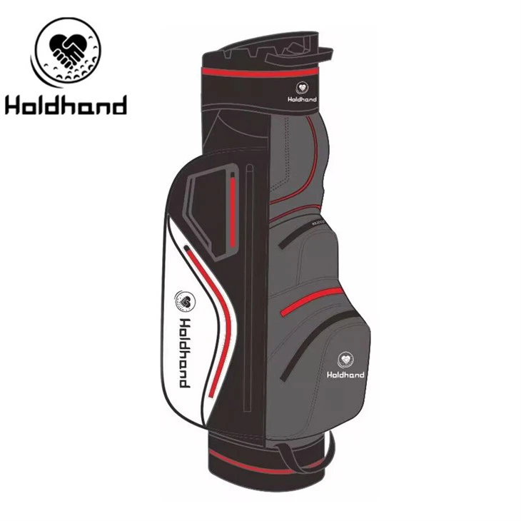 Pro-Style Golf Carrier With 15-tier Club Categorization, Exclusive Putter Holder, Versatile Pockets, Drink Chiller Section, Adjustable Shoulder Strap, And Flash-deploy Storm Shield – For All.