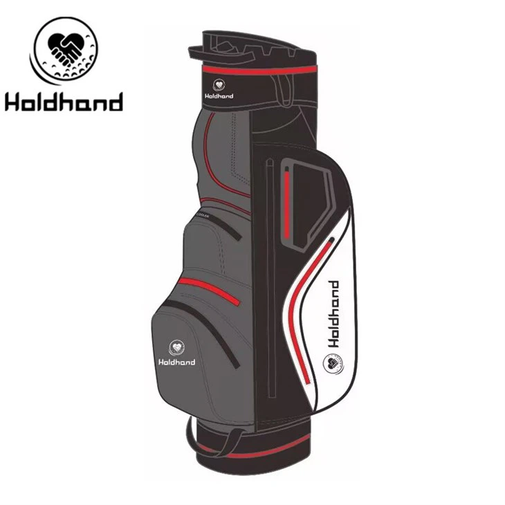 Pro-Style Golf Carrier With 15-tier Club Categorization, Exclusive Putter Holder, Versatile Pockets, Drink Chiller Section, Adjustable Shoulder Strap, And Flash-deploy Storm Shield – For All.