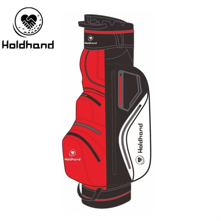 Pro-Style Golf Carrier With 15-tier Club Categorization, Exclusive Putter Holder, Versatile Pockets, Drink Chiller Section, Adjustable Shoulder Strap, And Flash-deploy Storm Shield – For All.