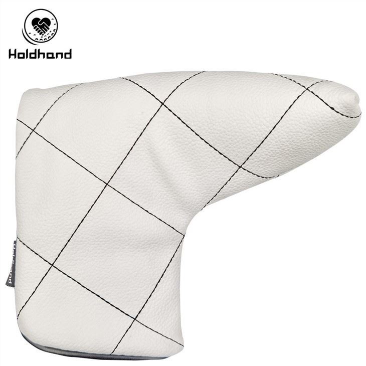 Classic White Color Golf Putter Cover Blade Cover For Golf Putter in White PU Leather