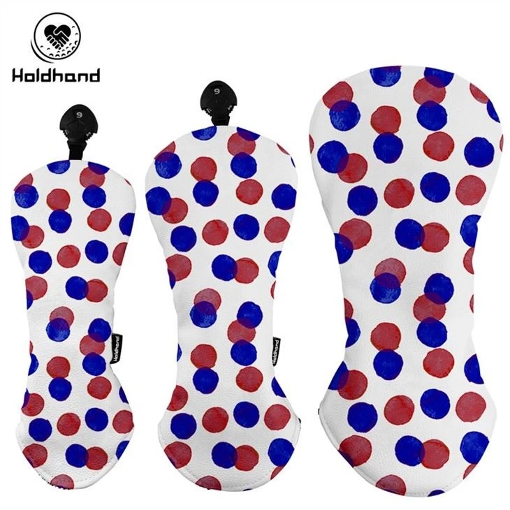 Hot Sales Water-proof PU Leather Driver Wood Fairway Hybrid Headcovers Custom Logo