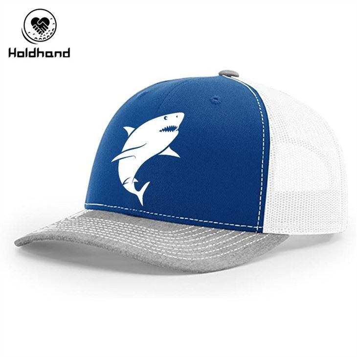 Red Shark Logo Hat Custom Golf Hat